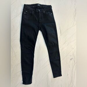 7 For All Mankind black skinny jeans